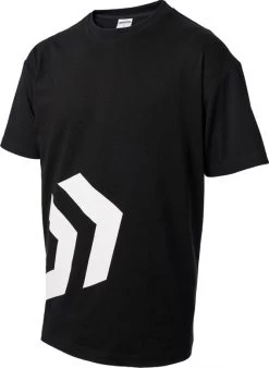 Daiwa Angled Dvec T-Shirt -Visuitrusting Winkel angled dvec t shirt black white front