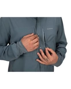 Simms BugStopper Intruder BiComp Shirt Storm -Visuitrusting Winkel bugstopper intruder bicomp shirt storm c