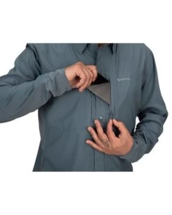 Simms BugStopper Intruder BiComp Shirt Storm -Visuitrusting Winkel bugstopper intruder bicomp shirt storm d