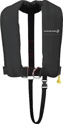 ISO 165N Auto Harness Life Jacket W/Crotch Strap -Visuitrusting Winkel iso 165n auto harness life jacket w crotch strap black