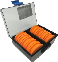 10 X EVA Rig Winders In A Tackle Box