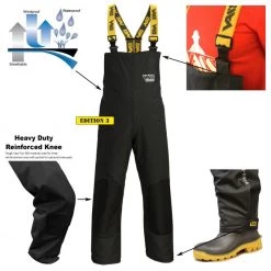 Vass-Tex 175 Team Vass Lightweight Waterproof Bib & Brace Black -Visuitrusting Winkel team vass bib brace black 2