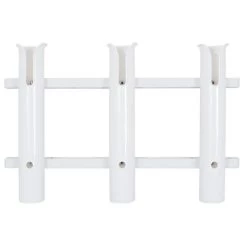 Fladen White Plastic Triple Rod Holder